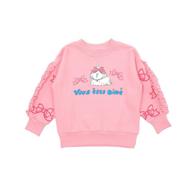 Ziemas meiteņu jaka 2022. gada jaunā korejiešu versija Modes meiteņu jaka rozā meiteņu marles svārki multfilmas sporta krekls bērnu apģērbs