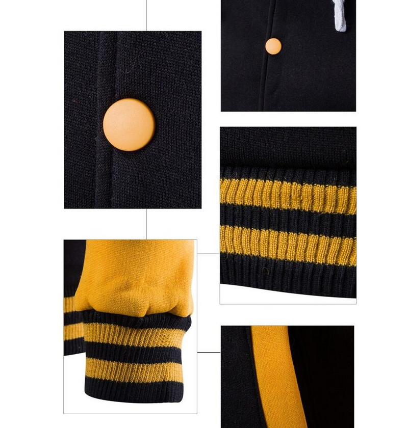 Muške majice s kapuljačom Jakna za dječake Bejzbol majice s kapuljačom Kaput Modna ulična odjeća Tanka sveučilišna marka Elegantna Veste Homme Proljeće Jesen