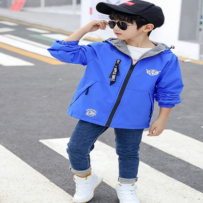 Μπουφάν για αγόρια Άνοιξη Φθινόπωρο Παιδικό Αθλητικό Φλις Διπρόσωπο Αγόρια Μπουφάν Παιδικό Ζεστό Αδιάβροχο Αντιανεμικό Εφηβικό Παλτό