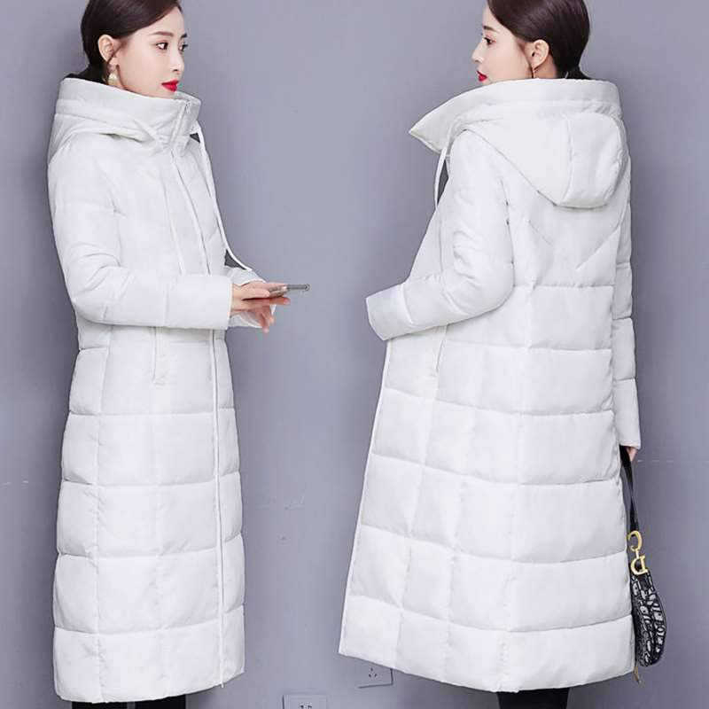 Zimska jakna Ženske produljene donje jakne Tople parke s kapuljačom Velika veličina 5xl Ženski debeli prošiveni pamučni kaputi