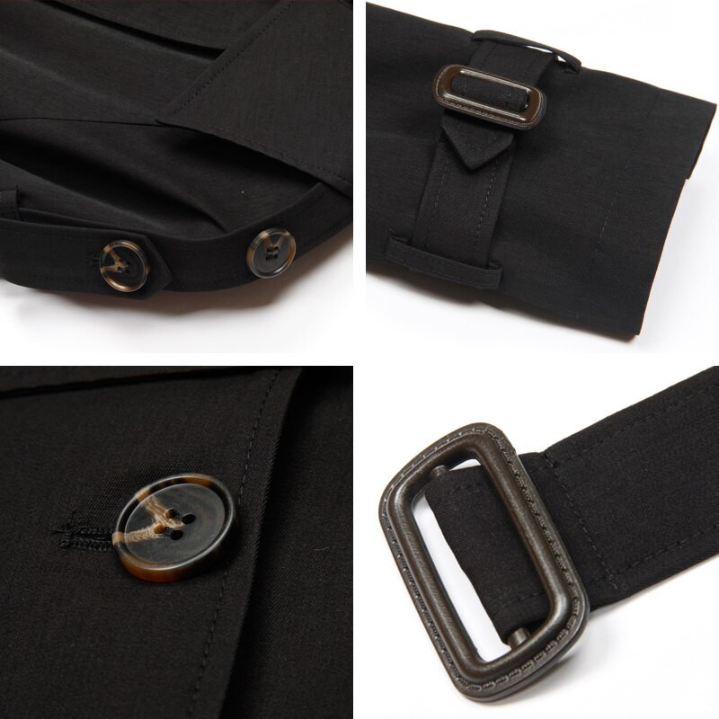 ICEbear női középhosszú trench kabát 2021 új széldzseki őszi kétsoros szélálló kabát 92322