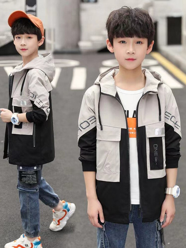 Εφηβικό παιδικό μωρό αντιανεμικό μπουφάν για αγόρι ανοιξιάτικο αδιάβροχο παλτό Trench Φθινόπωρο Παιδικό παλτό για αγόρια κορίτσια μπουφάν συνονθύλευμα