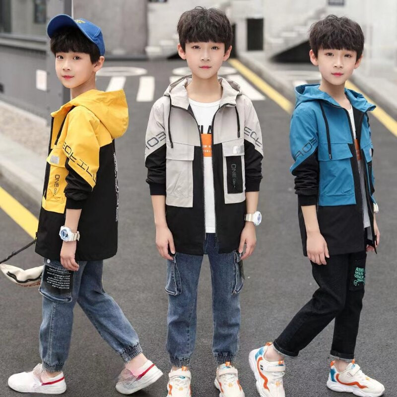Εφηβικό παιδικό μωρό αντιανεμικό μπουφάν για αγόρι ανοιξιάτικο αδιάβροχο παλτό Trench Φθινόπωρο Παιδικό παλτό για αγόρια κορίτσια μπουφάν συνονθύλευμα