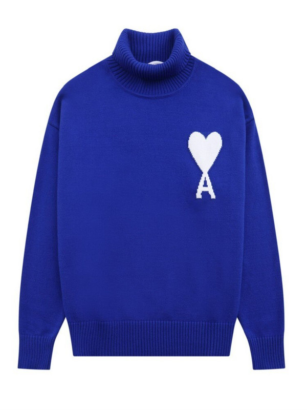 Ανδρικό και γυναικείο πουλόβερ με ζιβάγκο με μεγάλη ροδακινί καρδιά, χαλαρά ζεστά ρούχα, γαλλική μάρκα, μόδα, πουλόβερ Y2k Trf Traf