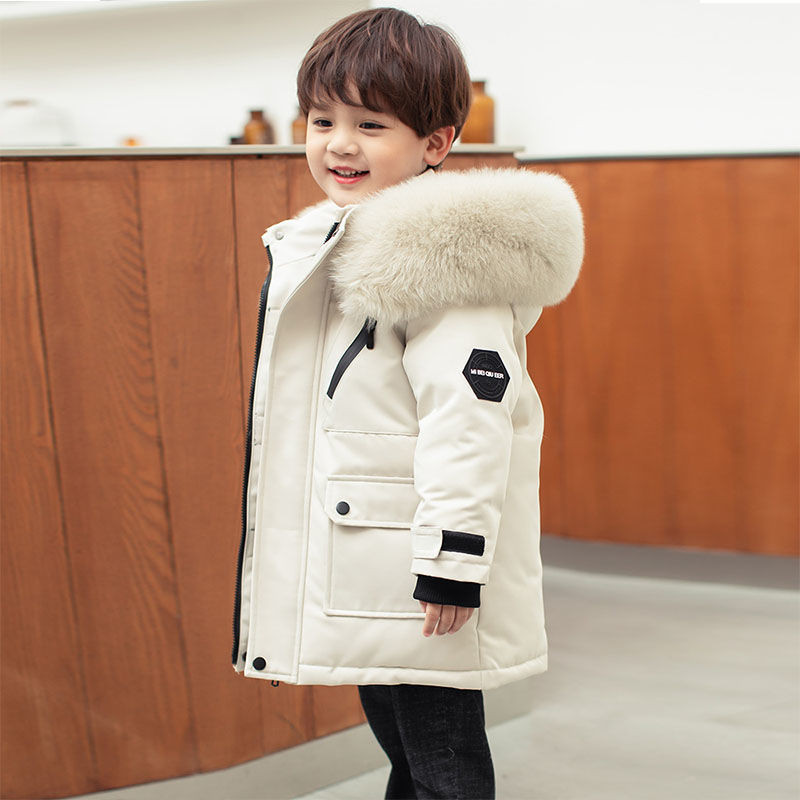 Νέο μπουφάν για αγόρια Χειμερινό χοντρό ζεστό εξωτερικά ενδύματα Παιδικά Parka Boys Κοστούμι χιονιού με κουκούλα με κουκούλα Έφηβοι 10 12 14 ετών