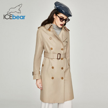 ICEbear 2022 Spring New Double Breasted Windbreaker Casual Fashion Γυναικεία Ρούχα YA7001