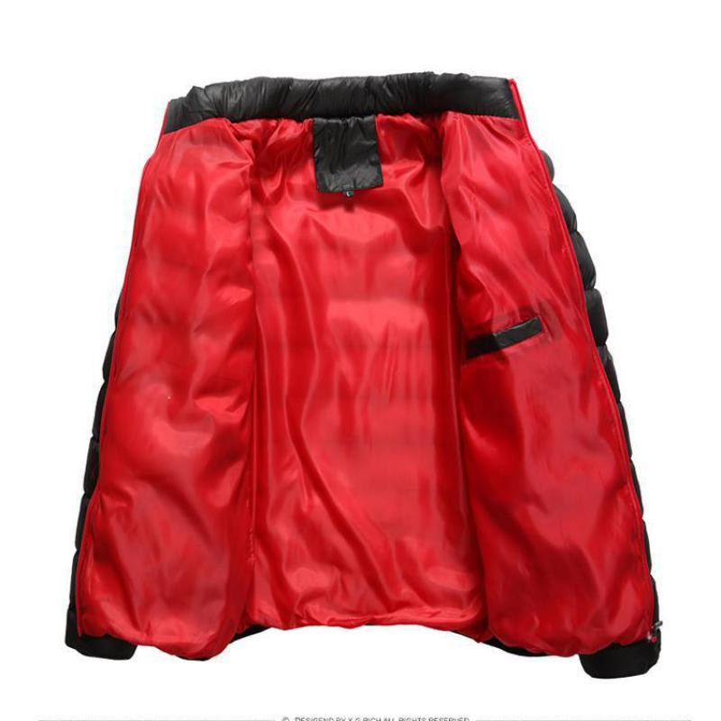 Χειμερινό τζάκετ Ανδρικά Παρκά Ανάλαφρο Ζεστό Παλτό Ανδρικά Μπουφάν με Γιακά Μονόχρωμο Παλτό Parka Fashion New Street Wear 5XL