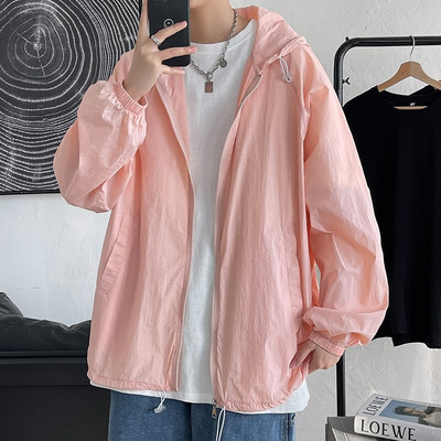 Plus veličina 5XL-M Ljetne uske jakne dugih rukava Muške 2022. Ležerne široke ležerne kapute s kapuljačom za sunčanje Ulična odjeća Vruće