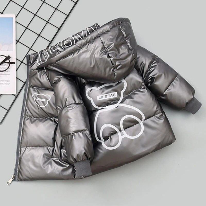 Dječje donje jakne za dječake Zimska moda 2022. Nove debele bijele kapute od pačjeg dolje s kapuljačom Gornja odjeća za dječake Parke od 2 do 6 godina