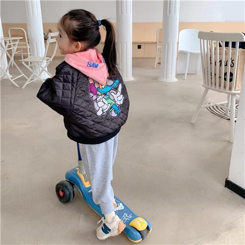 2022 New Baby Western Style Leisure φθινοπωρινά και χειμερινά ρούχα Παιδικά κορεατικά μονόχρωμα καπιτονέ παλτό μπέιζμπολ