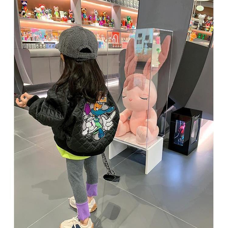 2022 New Baby Western Style Leisure φθινοπωρινά και χειμερινά ρούχα Παιδικά κορεατικά μονόχρωμα καπιτονέ παλτό μπέιζμπολ