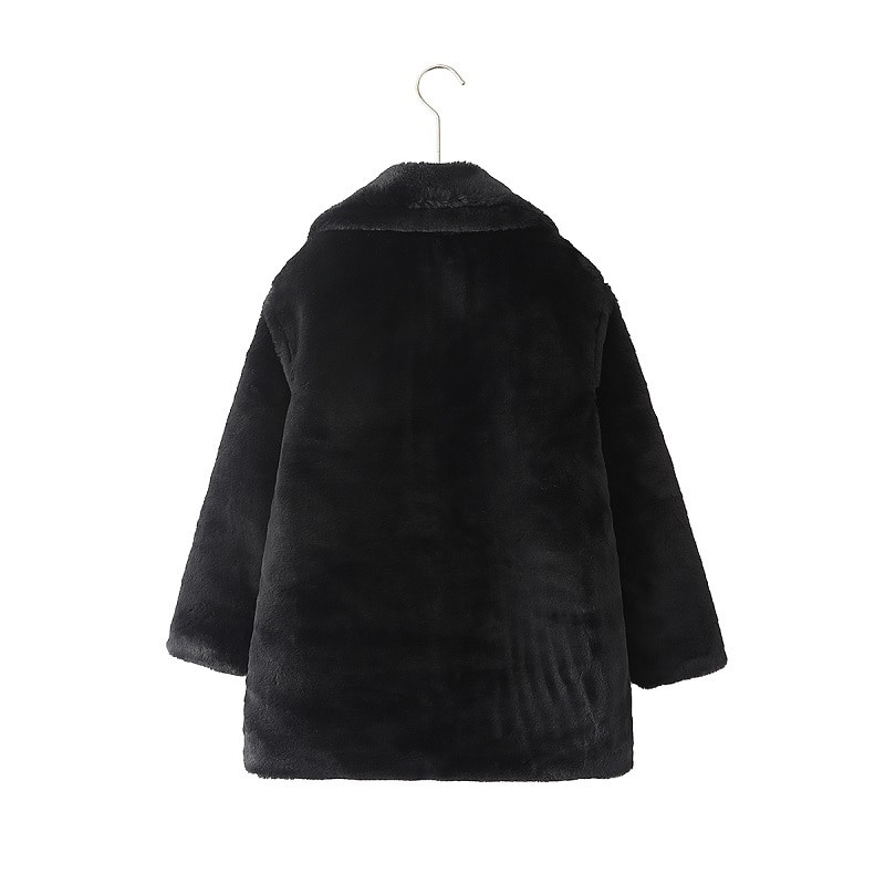 Modna jakna od umjetnog krzna za djevojčice i dječake, zimska, mala, tinejdžerska, topla, debela pamučno podstavljena gornja odjeća za bebe 2-14 godina