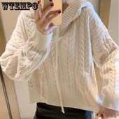 Μακρύ μακρυμάνικο πουλόβερ με κουκούλα για φοιτητές Φαρδιά και καθημερινή ευέλικτη μπλούζα φθινοπώρου και χειμώνα μπορεί να φορεθεί εκτός χονδρικής