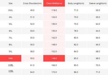 Голям размер мъжко памучно палто 160 кг свободна версия голям размер голямо голямо яке памучно палто зима 12XL 11XL