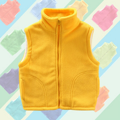 Meiteņu bezpiedurkņu veste jaka jauniešu mētelis zēniem meitenēm bērnu veste polārais vilnas bērnu veste silta ziemas 100-150 cm džemperis veste
