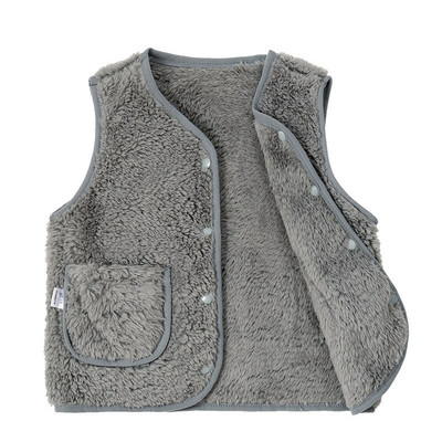 Meiteņu bezpiedurkņu veste jaka jauniešu mētelis zēniem meitenēm bērnu veste polārais vilnas bērnu veste silta ziemas 100-150 cm džemperis veste