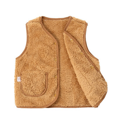 Meiteņu bezpiedurkņu veste jaka jauniešu mētelis zēniem meitenēm bērnu veste polārais vilnas bērnu veste silta ziemas 100-150 cm džemperis veste