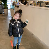 Παιδικό ζεστό παχύ παλτό 2021 Νέο καπιτονέ βαμβακερό μπουφάν για γλυκά κορίτσια Παιδικά ρούχα