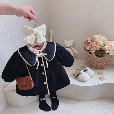 Παιδικό ζεστό παχύ παλτό 2021 Νέο καπιτονέ βαμβακερό μπουφάν για γλυκά κορίτσια Παιδικά ρούχα