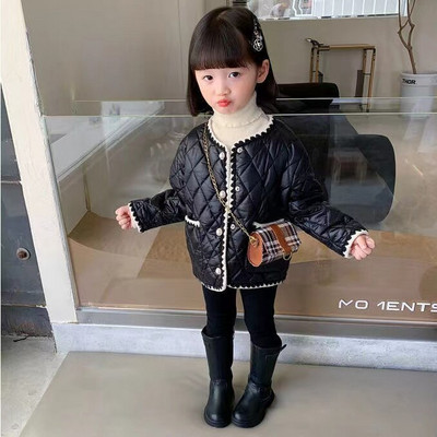 Παιδικό ζεστό παχύ παλτό 2021 Νέο καπιτονέ βαμβακερό μπουφάν για γλυκά κορίτσια Παιδικά ρούχα