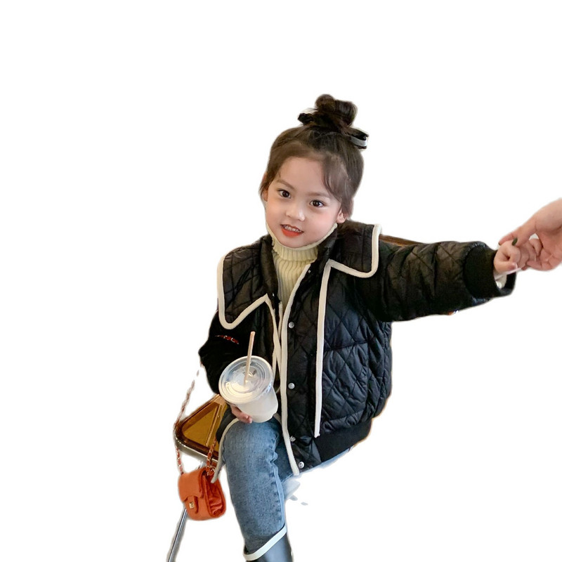 Παιδικό ζεστό παχύ παλτό 2021 Νέο καπιτονέ βαμβακερό μπουφάν για γλυκά κορίτσια Παιδικά ρούχα