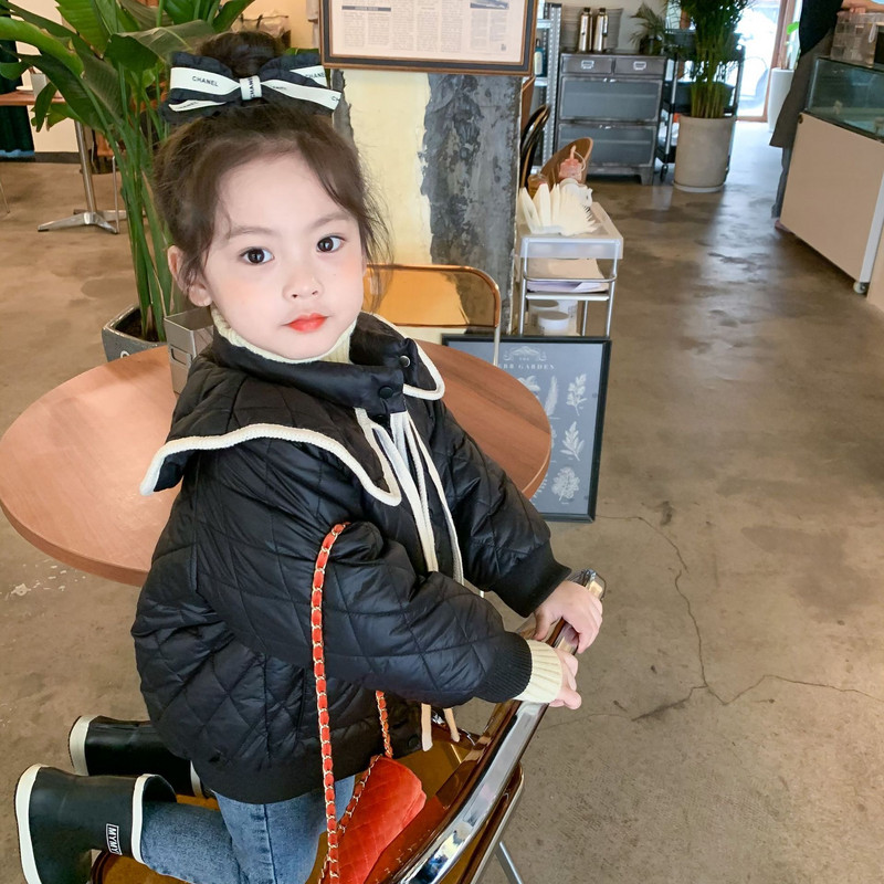 Παιδικό ζεστό παχύ παλτό 2021 Νέο καπιτονέ βαμβακερό μπουφάν για γλυκά κορίτσια Παιδικά ρούχα