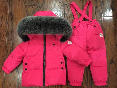 Ρωσικό χειμωνιάτικο πουπουλένιο κοστούμι για κορίτσια Ζεστά παιδικά χειμερινά κοστούμια για αγόρια Μπουφάν με πούπουλα πάπιας + φόρμες 2 τμχ Σετ ρούχων Παιδικά ρούχα χιονιού