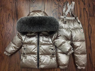 Ρωσικό χειμωνιάτικο πουπουλένιο κοστούμι για κορίτσια Ζεστά παιδικά χειμερινά κοστούμια για αγόρια Μπουφάν με πούπουλα πάπιας + φόρμες 2 τμχ Σετ ρούχων Παιδικά ρούχα χιονιού