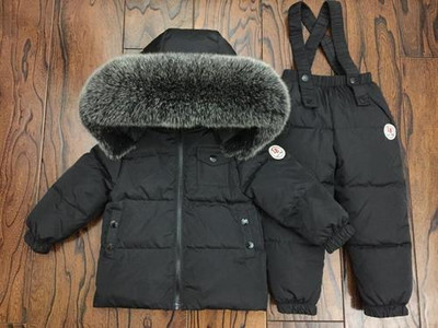 Ρωσικό χειμωνιάτικο πουπουλένιο κοστούμι για κορίτσια Ζεστά παιδικά χειμερινά κοστούμια για αγόρια Μπουφάν με πούπουλα πάπιας + φόρμες 2 τμχ Σετ ρούχων Παιδικά ρούχα χιονιού