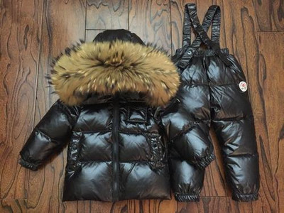 Ρωσικό χειμωνιάτικο πουπουλένιο κοστούμι για κορίτσια Ζεστά παιδικά χειμερινά κοστούμια για αγόρια Μπουφάν με πούπουλα πάπιας + φόρμες 2 τμχ Σετ ρούχων Παιδικά ρούχα χιονιού