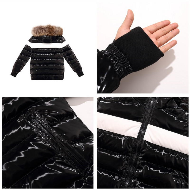 Χειμερινό παλτό εφηβικής επωνυμίας Orangemom Παιδικό μπουφάν με πούπουλα πάπιας για 8 χρονών - ενήλικες Αγόρια, κοριτσίστικα ρούχα ζεστά Down Parka Μαμά και μπαμπά