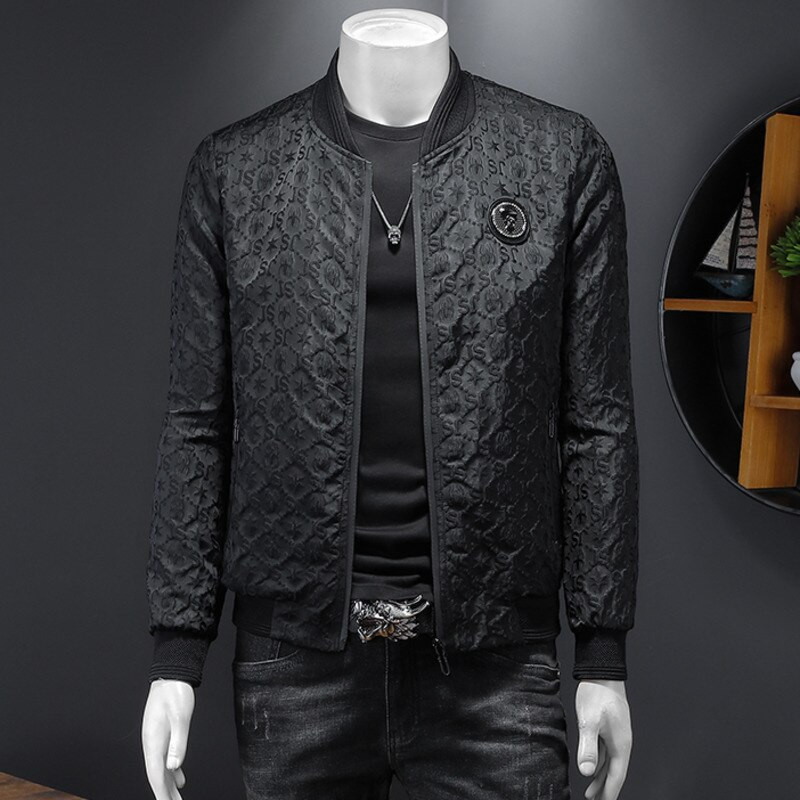 Ανοιξιάτικη χρυσή αλυσίδα μπουφάν μπέιζμπολ Vintage Bomber Jacket Korean Social Club Streetwear Ανδρικό λουλουδάτο μπουφάν Casaca Hombre