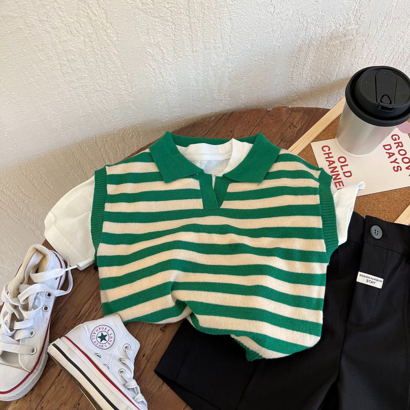 Veat O-neck κολάρο Αμάνικο κανονικό μήκος Μασίφ Άνετη μόδα Μοντέρνα Απαλή Περιστασιακή Απλή Καθαρή Ανοιξιάτικη Παιδιά Unisex