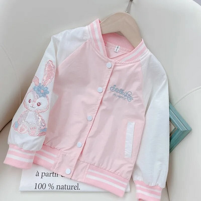 Proljeće Jesen Slatki kaput za djevojčice Jakna Rabbit Gornja odjeća za djecu Dječji rođendanski Božićni poklon Vjetrovka 110-160 cm