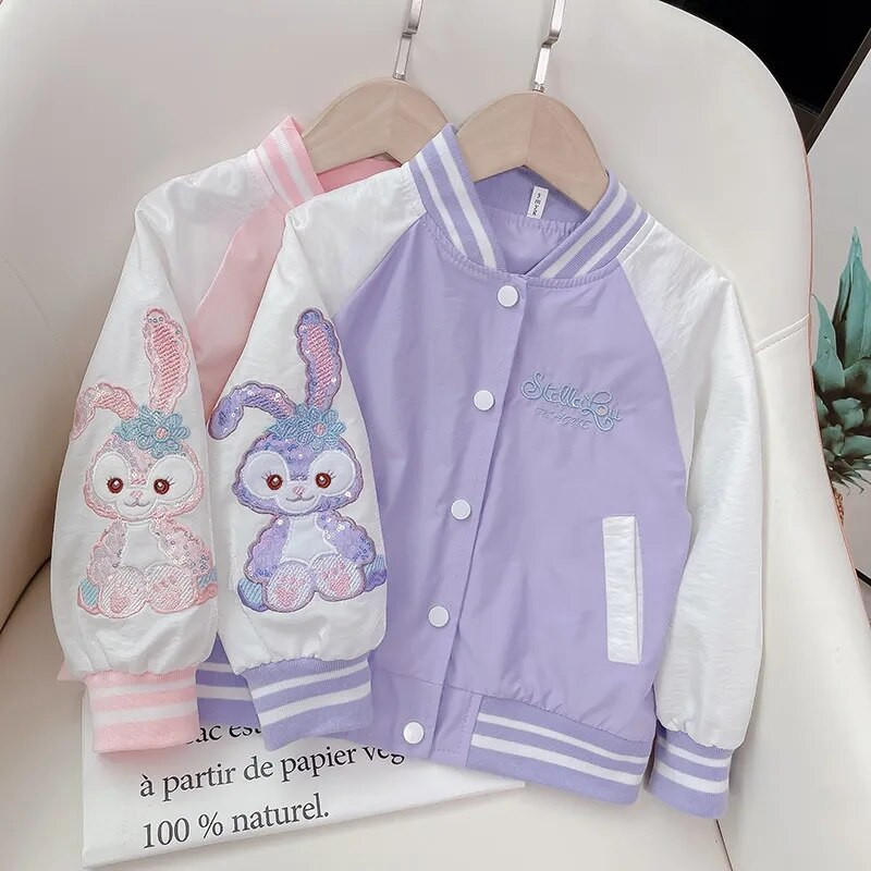 Proljeće Jesen Slatki kaput za djevojčice Jakna Rabbit Gornja odjeća za djecu Dječji rođendanski Božićni poklon Vjetrovka 110-160 cm