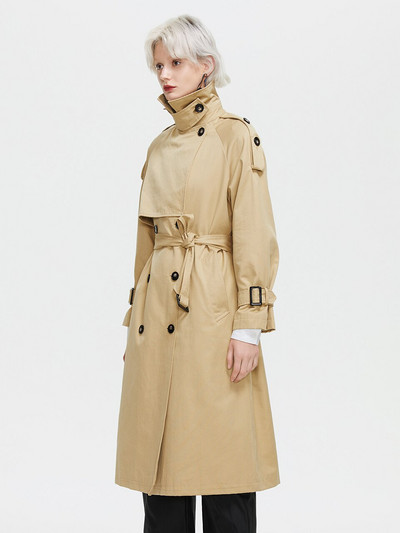 ZIAI Γυναικείο αντιανεμικό 2022 Φθινοπωρινή μακριά καμπαρντίνα Μόδα Μεγάλο Αδιάβροχο με λουράκι Διπλό Γυναικείο παλτό ZS-7275