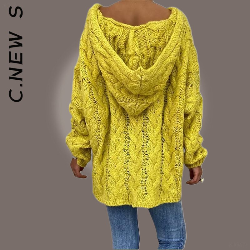 C.New S Jauns trikotāžas sieviešu džemperis, mīksts, plāns sieviešu džemperis 2022. gada brīvs, salds džemperis, sieviešu džemperis ar V veida kakla izgriezumu, populāri sieviešu topi