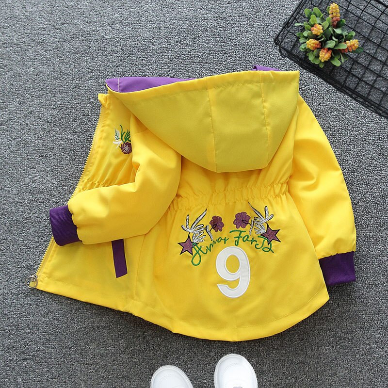 2021 Άνοιξη φθινόπωρο για κορίτσια Μόδα μπουφάν μπέιζμπολ Παιδική Στολή Παιδική Γλυκό παλτό με λεπτό φερμουάρ Εξωτερικά ρούχα Νέα βρεφικά ρούχα