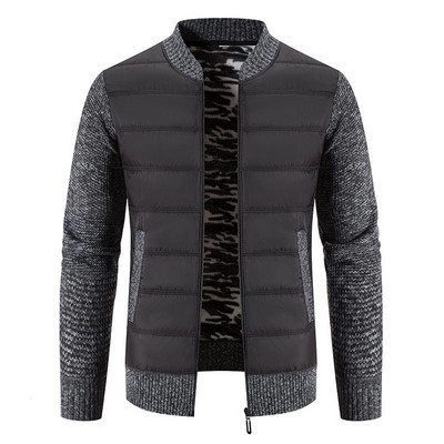 2022. gada jauns golfa vīriešu jakas mētelis rudens un ziemas trikotāžas džemperis, flīsa biezāka ikdienas vīriešu jaka mētelis ar rāvējslēdzēju