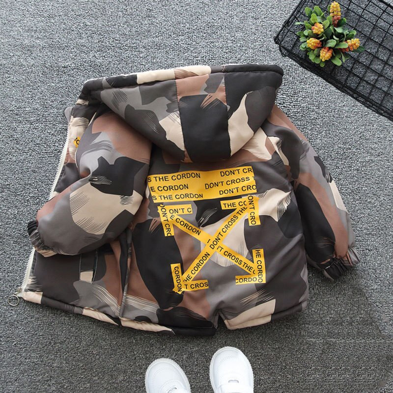 Zēnu apģērbi Sporta apģērbi Modes mētelis maskēšanās jaka Rudens un ziemas bērniem Toddler Baby Trench Mētelis 1 2 3 4 Y Bērnu apģērbs