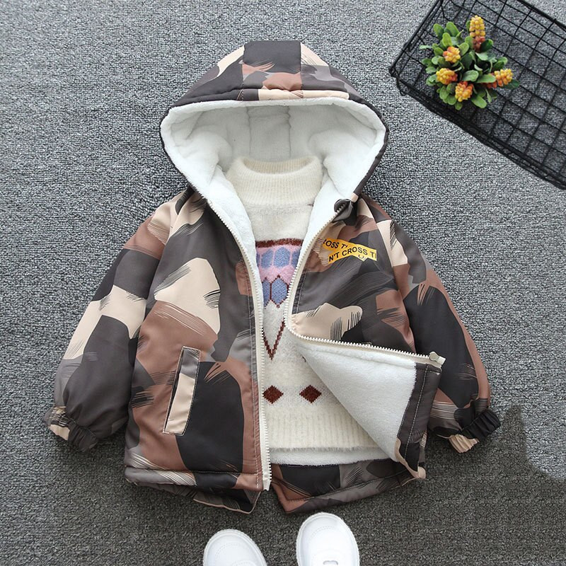 Zēnu apģērbi Sporta apģērbi Modes mētelis maskēšanās jaka Rudens un ziemas bērniem Toddler Baby Trench Mētelis 1 2 3 4 Y Bērnu apģērbs