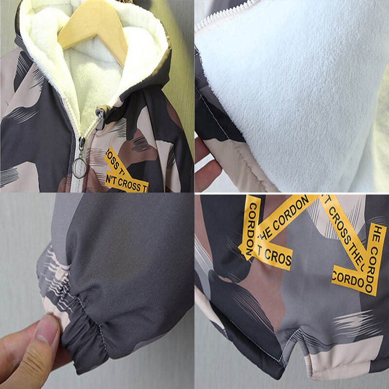 Zēnu apģērbi Sporta apģērbi Modes mētelis maskēšanās jaka Rudens un ziemas bērniem Toddler Baby Trench Mētelis 1 2 3 4 Y Bērnu apģērbs