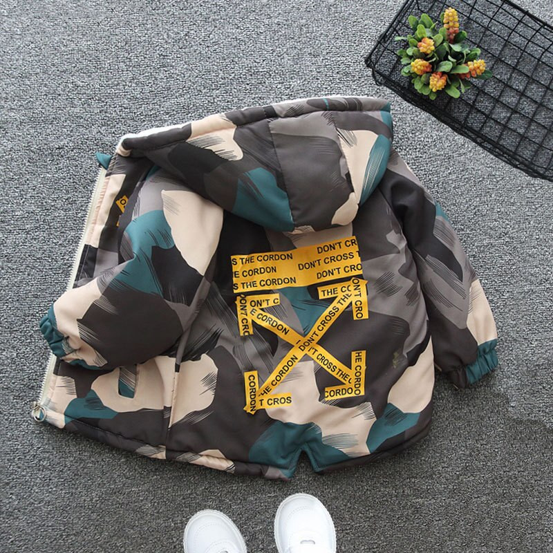 Zēnu apģērbi Sporta apģērbi Modes mētelis maskēšanās jaka Rudens un ziemas bērniem Toddler Baby Trench Mētelis 1 2 3 4 Y Bērnu apģērbs