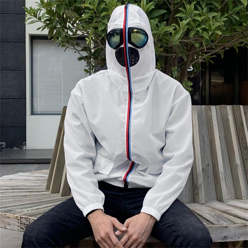 2021 Ανδρικό/γυναικείο μπουφάν με κουκούλα γυαλιά αντηλιακής προστασίας Ρούχα Ultraman Jacket Alien Thin Windbreaker Fashion Ζευγάρι