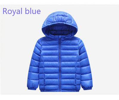 Puišu un meiteņu ziemas dūnu jaka 90% pīļu spalvu dūnu silta īpaši viegla bērnu jaka Liels zēns zēns meitenes apģērbs 2T-10T izmērs
