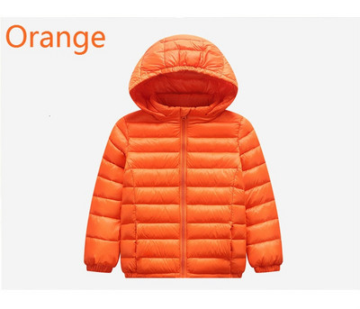 Puišu un meiteņu ziemas dūnu jaka 90% pīļu spalvu dūnu silta īpaši viegla bērnu jaka Liels zēns zēns meitenes apģērbs 2T-10T izmērs