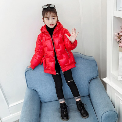 Djevojka Zimska crvena crna nova jakna Modna ležerna parka s kapuljačom Teen Kids Pamučna jakna Parka Debeli topli kaput Vruća rasprodaja