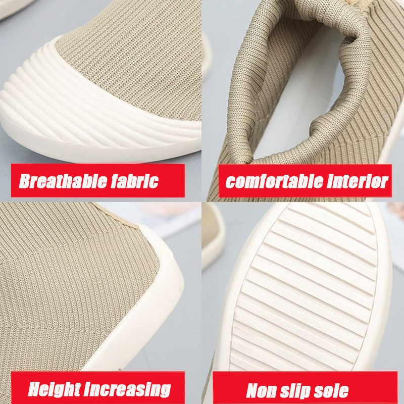 Ženske čizme Ljetne čarape s debelim potplatom Dizajnerske sportske cipele Ležerne ravne prozračne tenisice koje ne klize 2022.