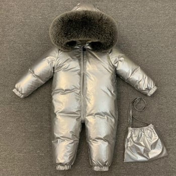 Παιδικά Χειμερινά -30 C Thicken Down Jacket Girl Outside Warm Clothing Boy Winter Jacket for Russian Toddler Outerwear Romper Coats