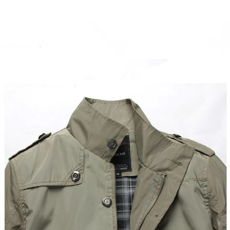Ανδρικό Casual Jacket Spring Army Military Jacket Windbreaker Ανδρικά Παλτό Χειμερινά Ανδρικά Εξωτερικά Ενδύματα Φθινοπωρινό Παλτό Αδιάβροχο Χακί 5XL